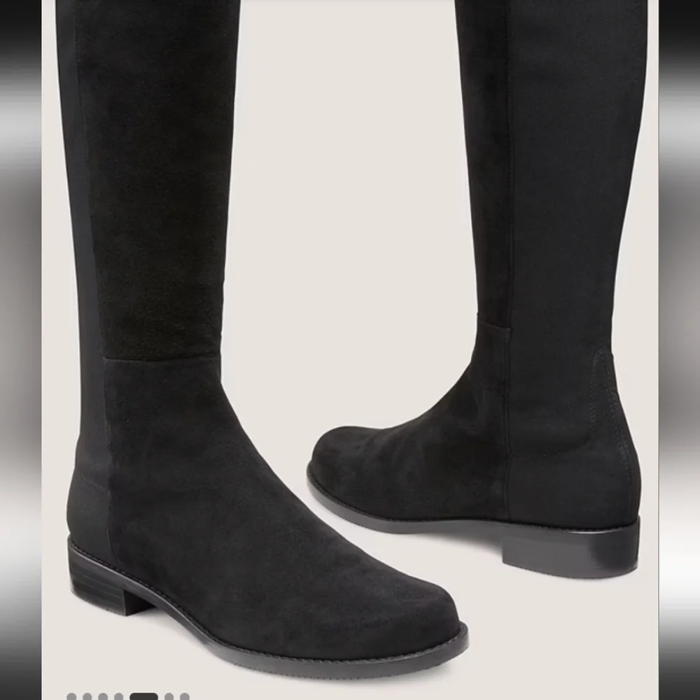 Stuart Weitzman 5050 Over the Knee Boots Black Suede